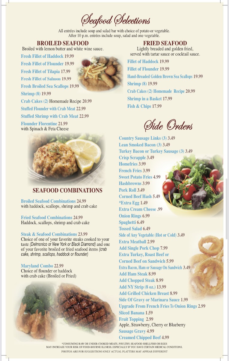 The American Diner Menu - Image 4