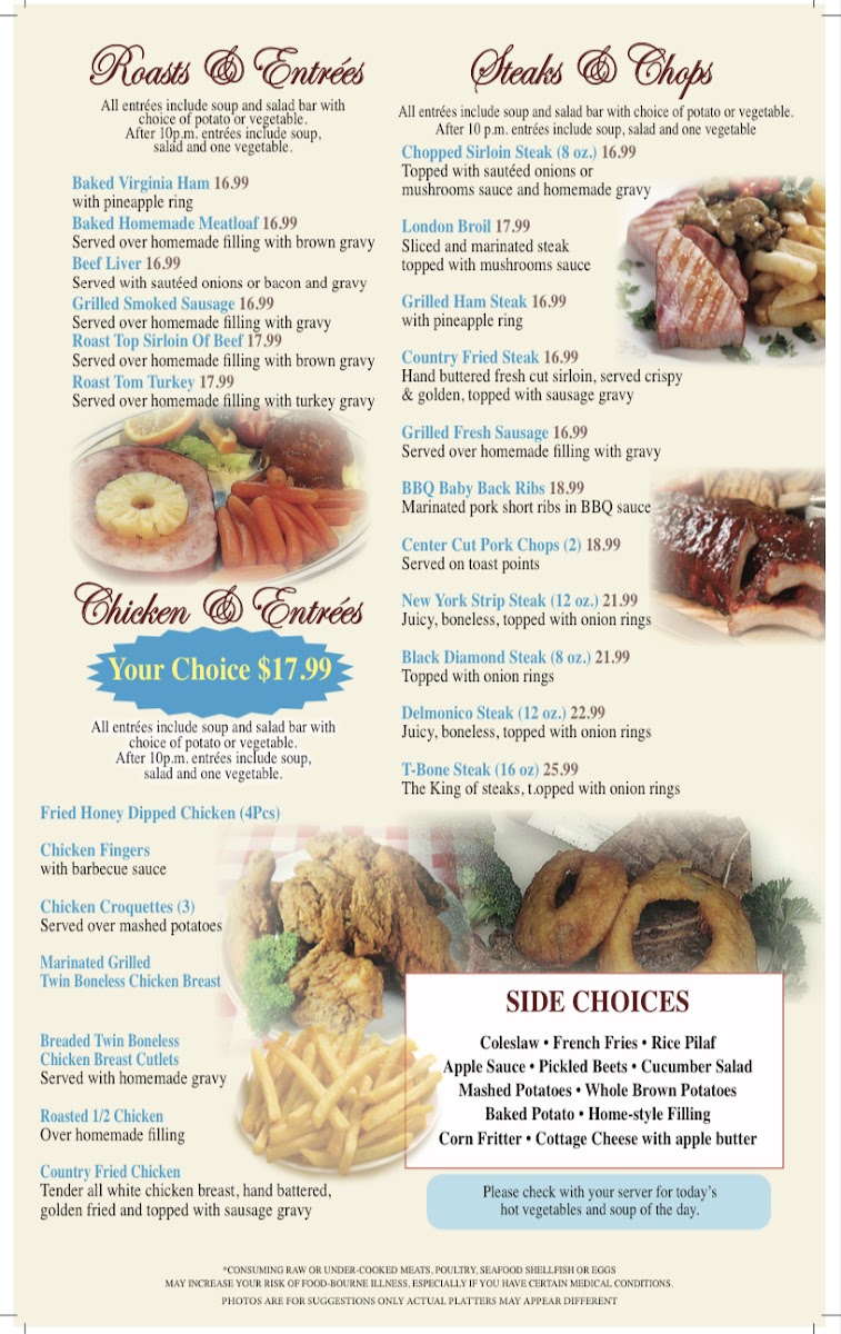 The American Diner Menu - Image 5