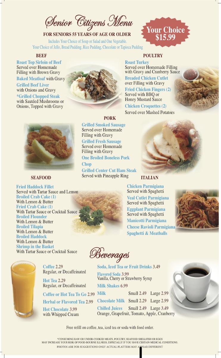 The American Diner Menu - Image 6